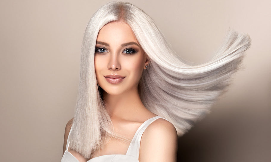 What color eyebrows should I choose with white hair?