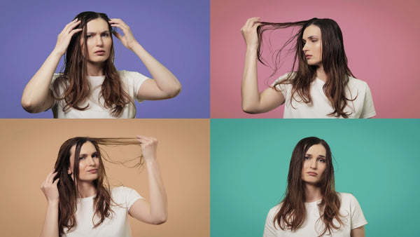 What hairstyle can conceal greasy hair?